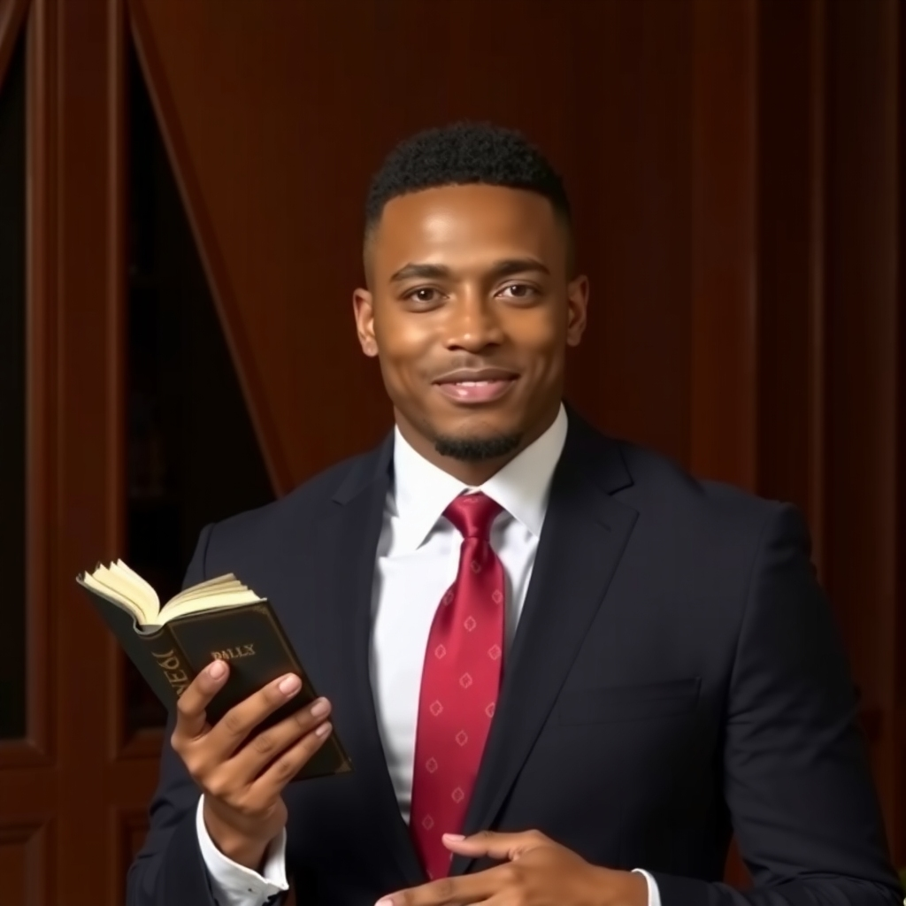 man with Bible